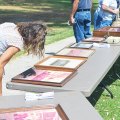 Visitors looked at Lemoore Volunteer Fire Department photos.